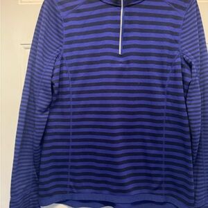 Mondetta Blue and Black Striped Hoodie